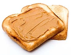 Peanut butter toast