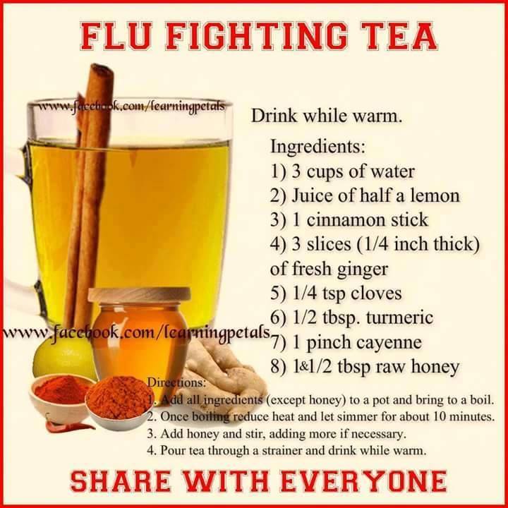 tea fighting flu