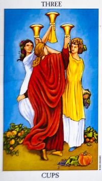 Three of Cups Tarot Card Meanings